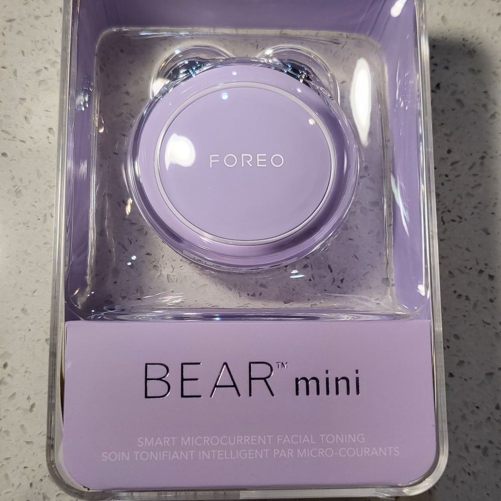 FOREO Bear Mini Smart Microcurrent Facial Toning Device Lavender / Brand New
